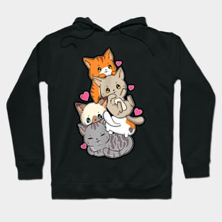 Cat Cats Cute Kitty Anime Kawaii Neko Gift Hoodie